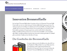 Tablet Screenshot of innovation-brennstoffzelle.de